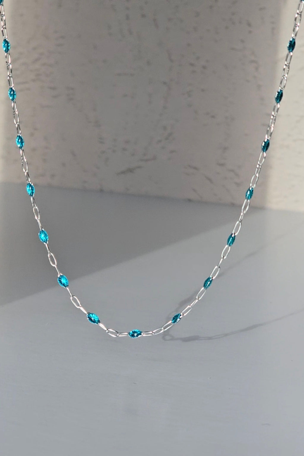 Celeste sterling silver chain by OLANTI for custom-fitted jewelry