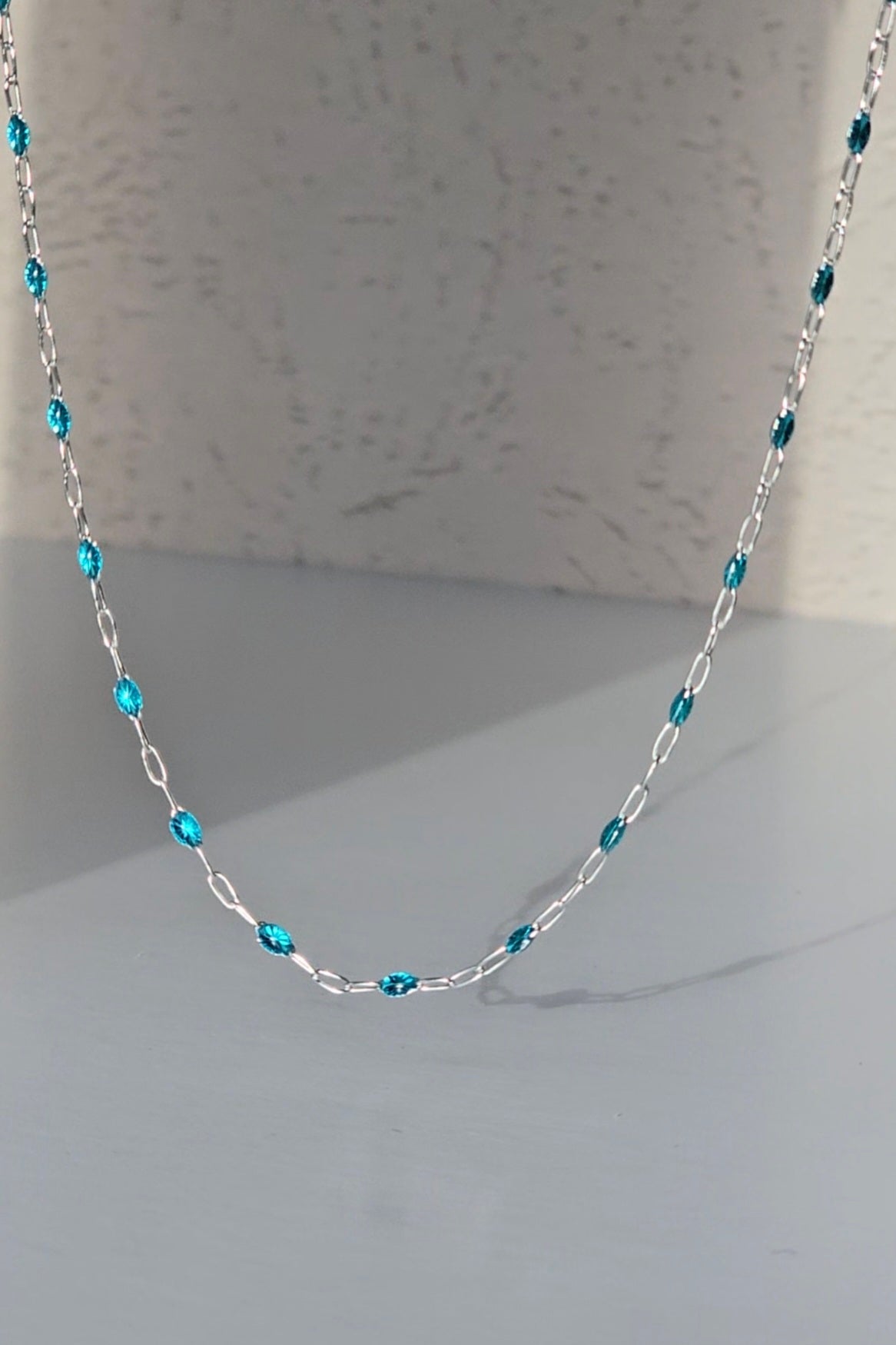 Celeste sterling silver chain by OLANTI for custom-fitted jewelry