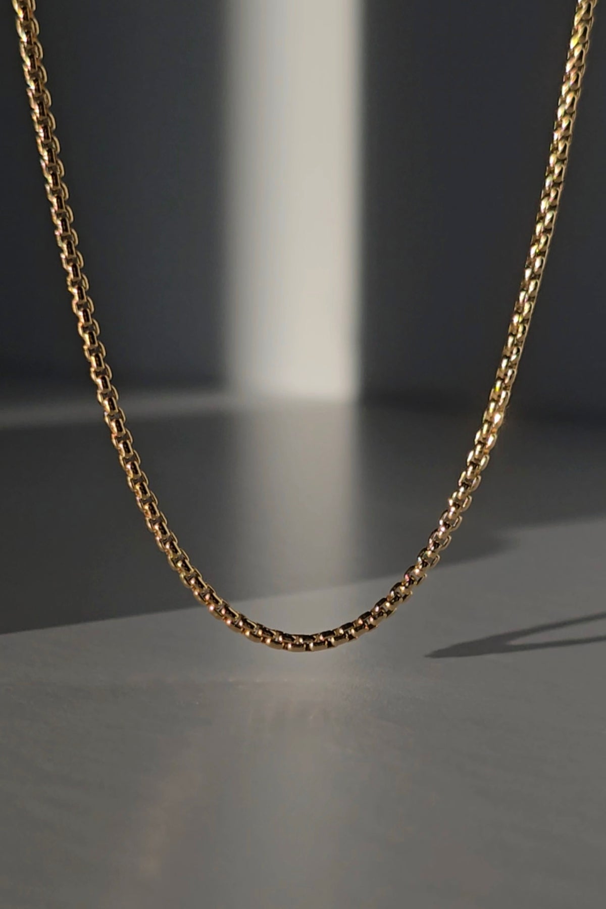 Idris gold-filled chain by OLANTI for custom-fitted jewelry