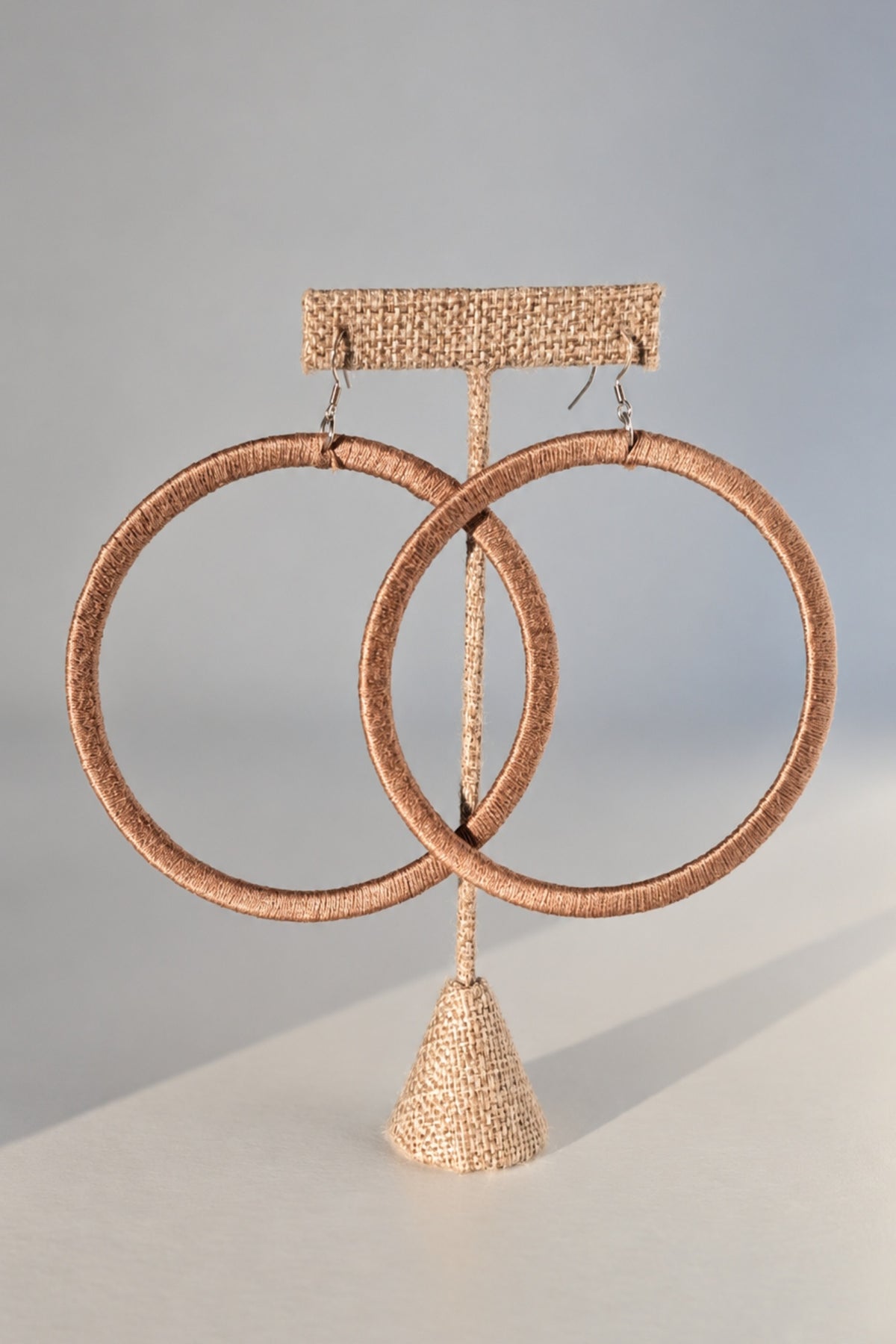 Kommon oversized hoop statement earrings, alternate view