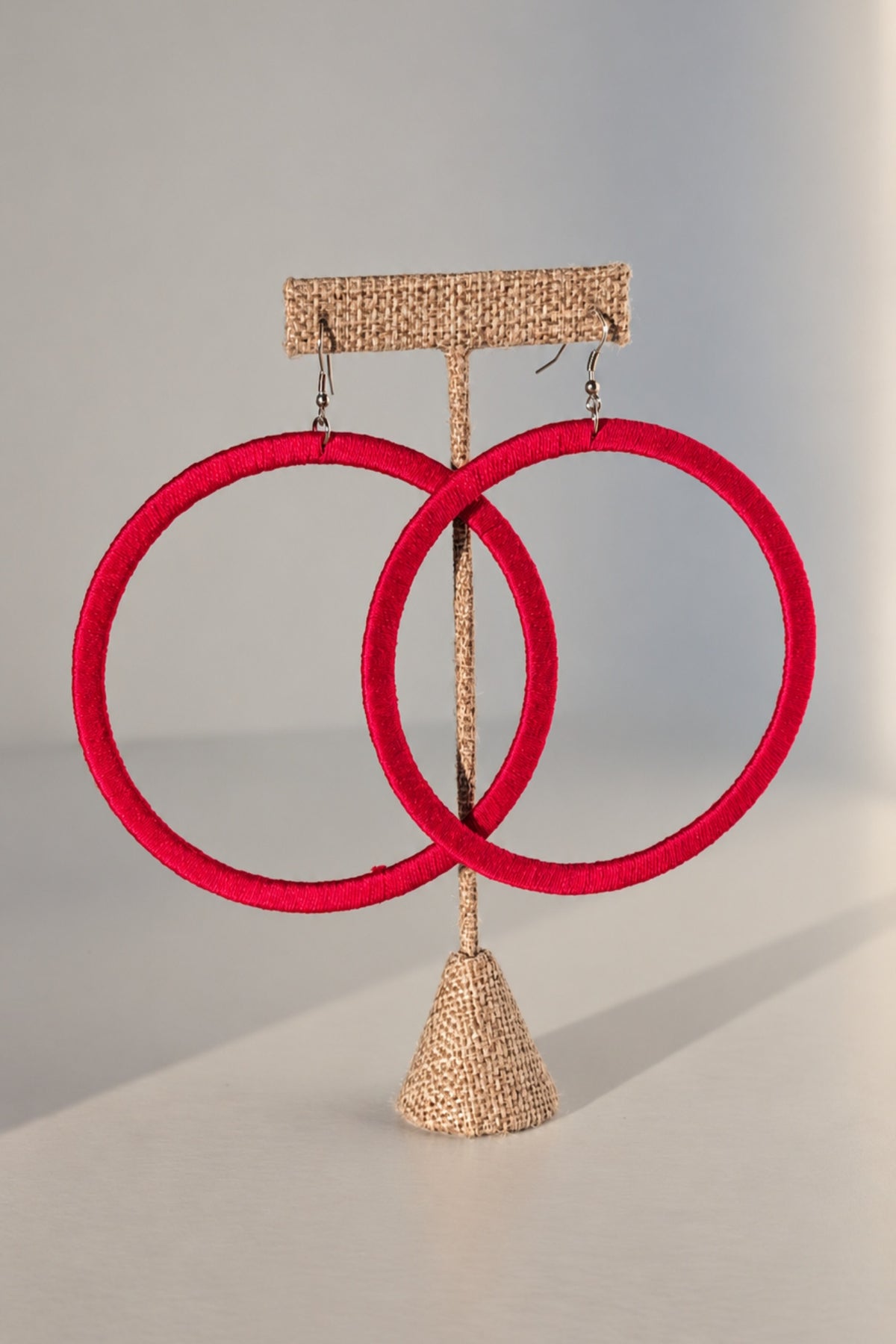 Kommon oversized hoop earrings, alternate product view